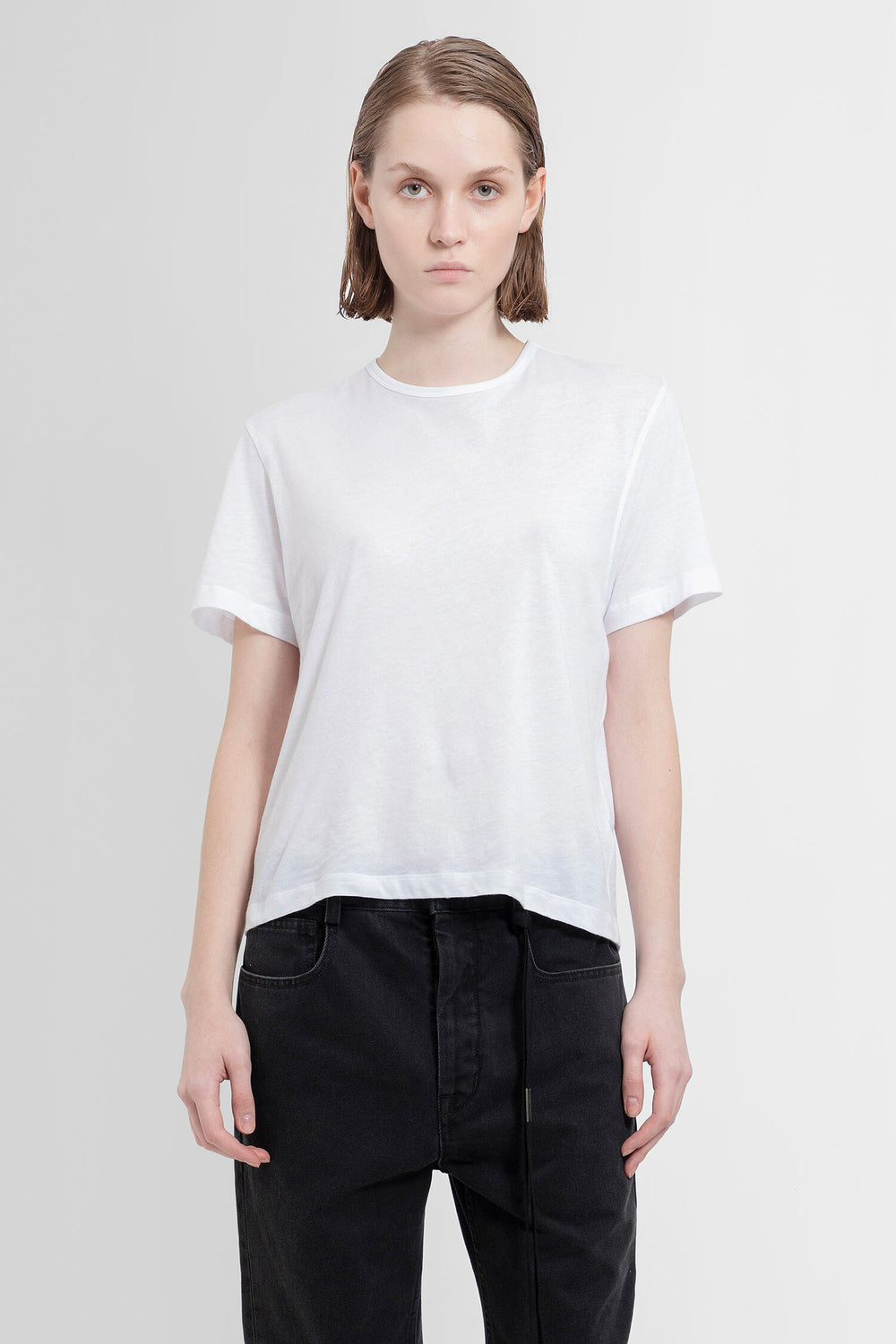 ANN DEMEULEMEESTER WOMAN WHITE T-SHIRTS & TANK TOPS