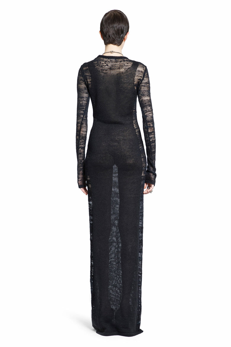 ANN DEMEULEMEESTER WOMAN BLACK DRESSES