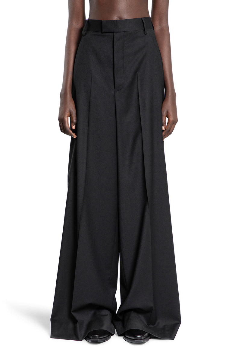 ANN DEMEULEMEESTER WOMAN BLACK TROUSERS