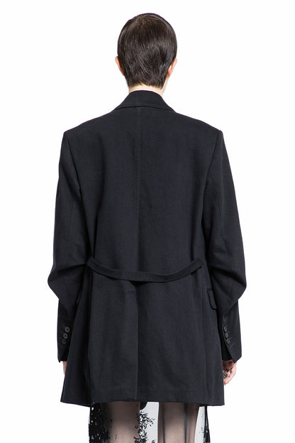 ANN DEMEULEMEESTER WOMAN BLACK BLAZERS