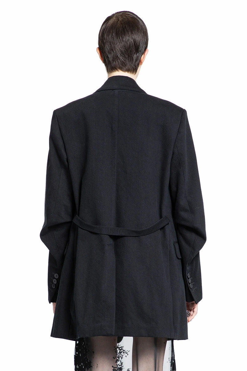 ANN DEMEULEMEESTER WOMAN BLACK BLAZERS - Antonioli.eu