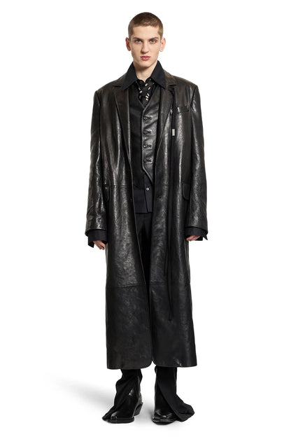 ANN DEMEULEMEESTER MAN BLACK COATS - Antonioli.eu