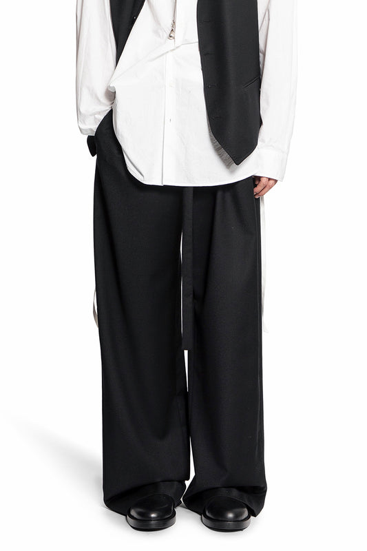 ANN DEMEULEMEESTER MAN BLACK TROUSERS