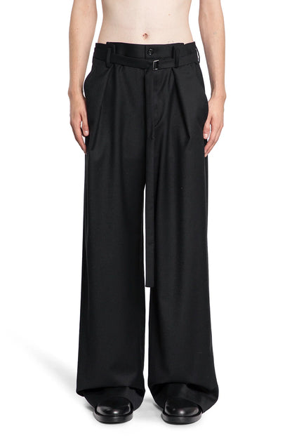 Antonioli ANN DEMEULEMEESTER MAN BLACK TROUSERS