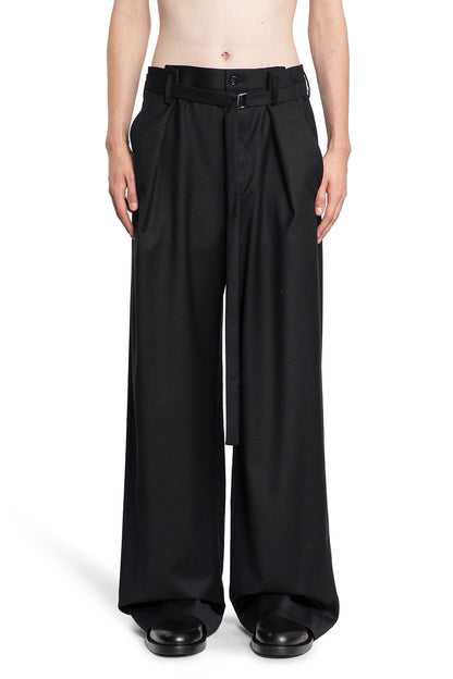 ANN DEMEULEMEESTER MAN BLACK TROUSERS