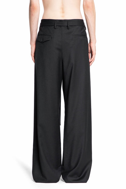 ANN DEMEULEMEESTER MAN BLACK TROUSERS