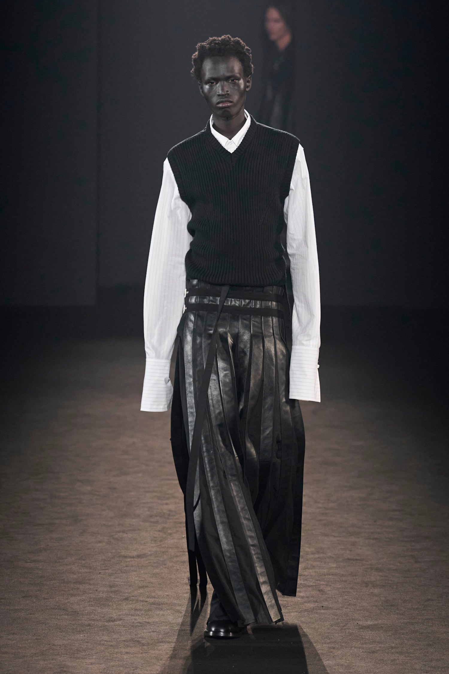 ANN DEMEULEMEESTER MAN BLACK TROUSERS