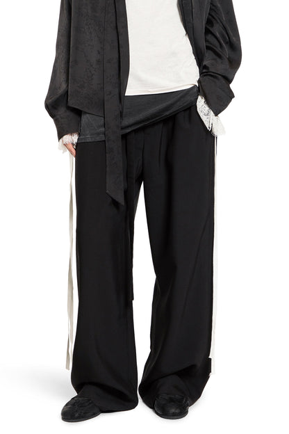 ANN DEMEULEMEESTER MAN BLACK TROUSERS