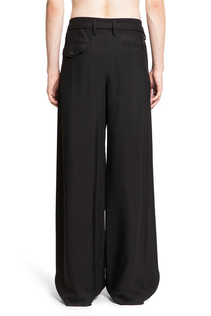 ANN DEMEULEMEESTER MAN BLACK TROUSERS