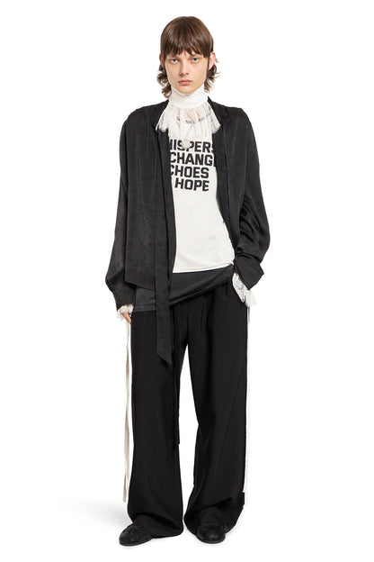 ANN DEMEULEMEESTER MAN BLACK TROUSERS