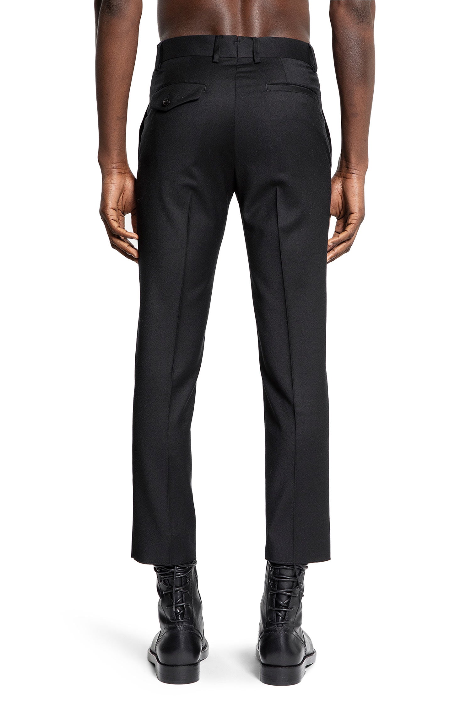 ANN DEMEULEMEESTER MAN BLACK TROUSERS