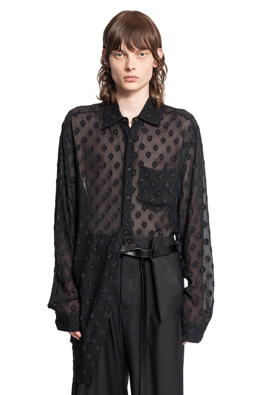 ANN DEMEULEMEESTER MAN BLACK SHIRTS