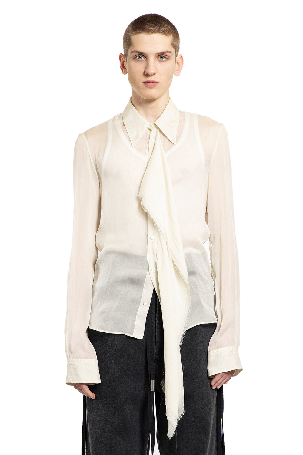 ANN DEMEULEMEESTER MAN BEIGE SHIRTS