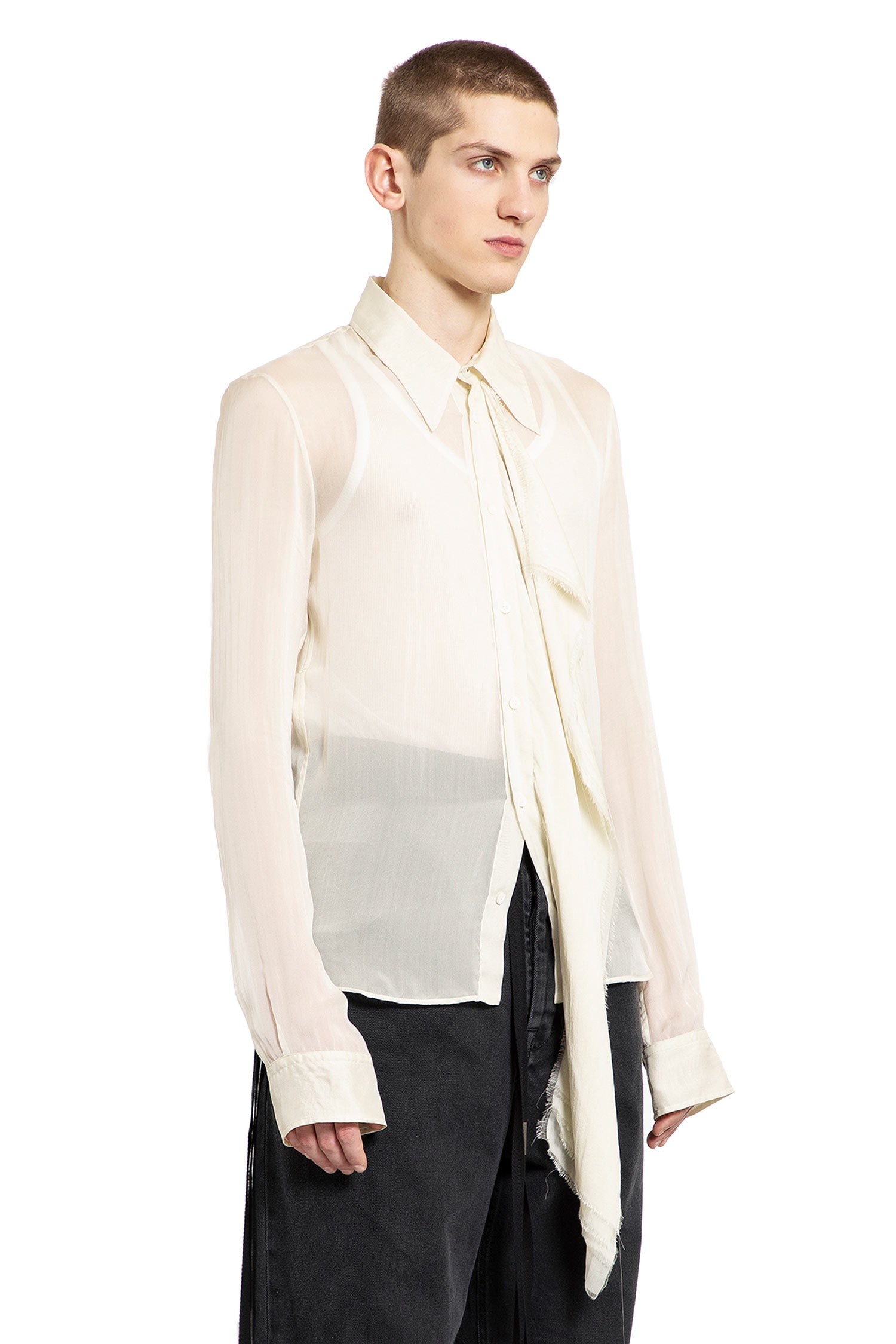 ANN DEMEULEMEESTER MAN BEIGE SHIRTS