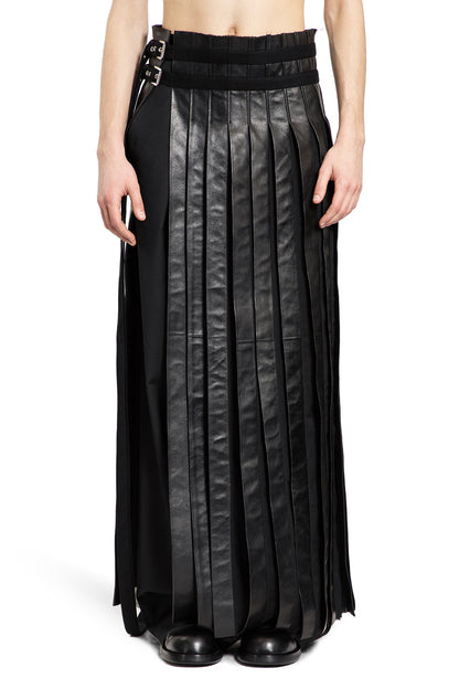 Antonioli ANN DEMEULEMEESTER MAN BLACK SHORTS & SKIRTS