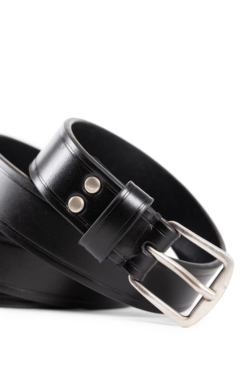 ANN DEMEULEMEESTER UNISEX BLACK BELTS - Antonioli.eu