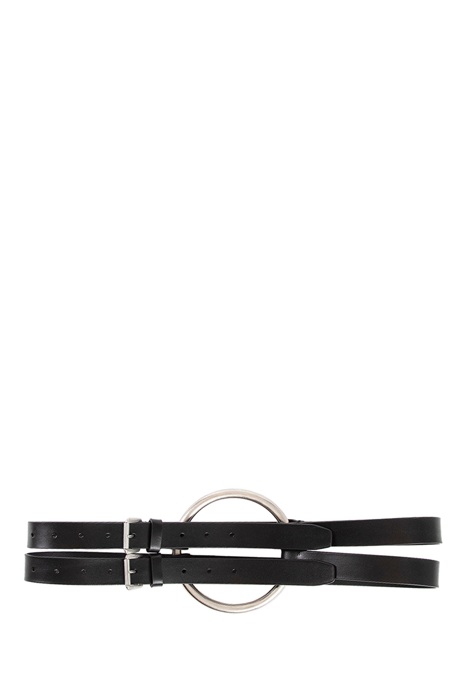 Bobby Double Belt in Oily Calfskin