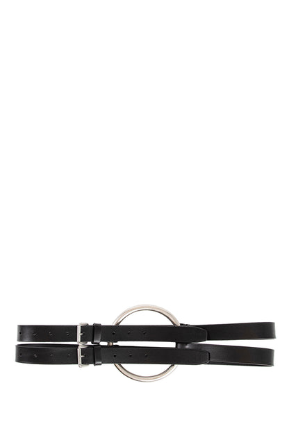 Bobby Double Belt in Oily Calfskin