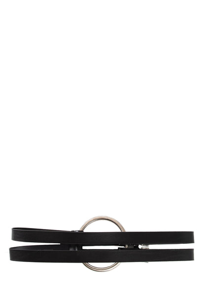 Bobby Double Belt in Oily Calfskin