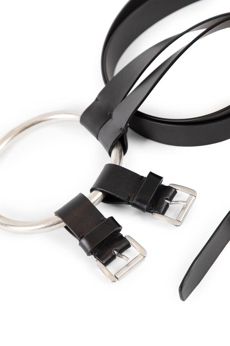 Bobby Double Belt in Oily Calfskin