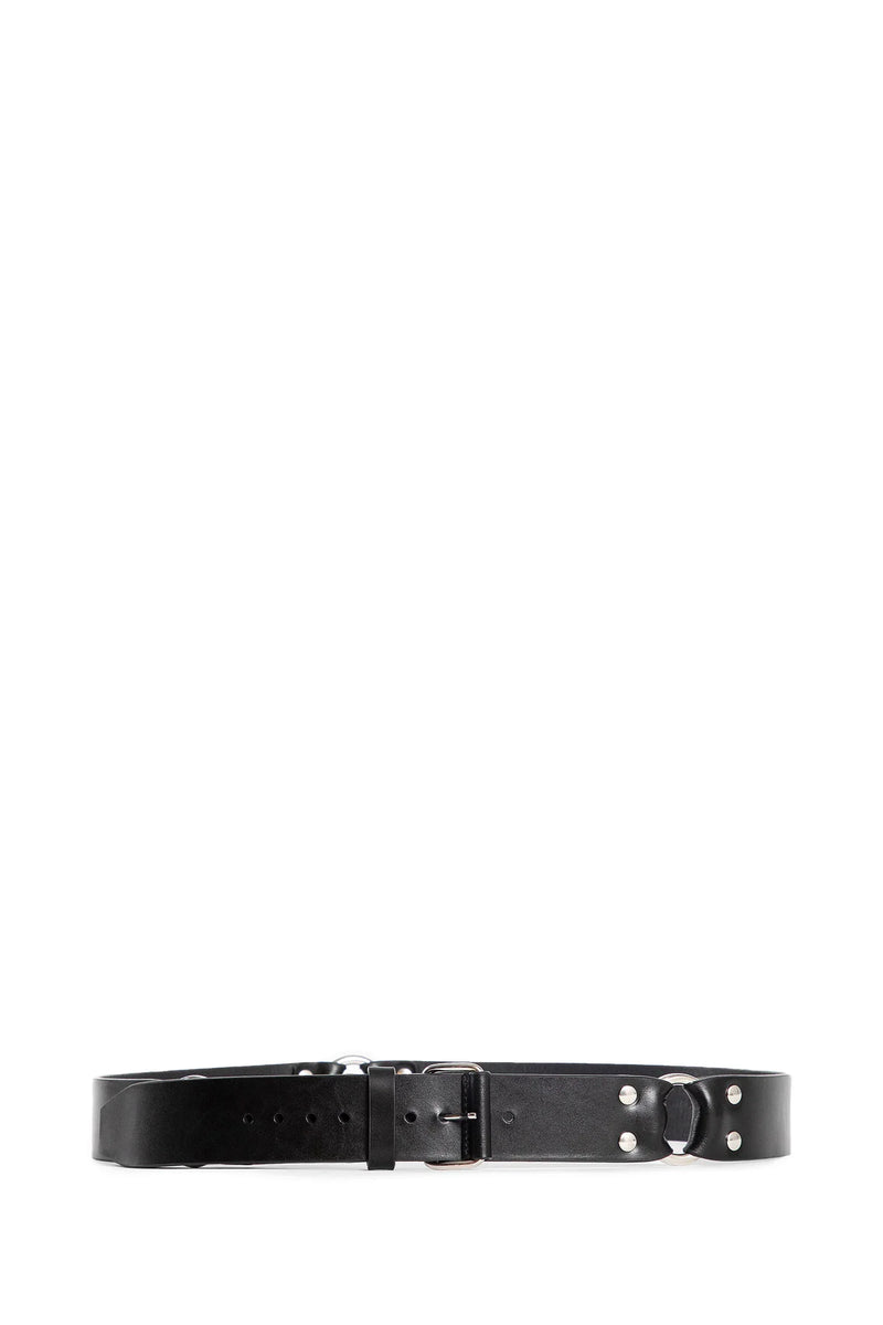 ANN DEMEULEMEESTER UNISEX BLACK BELTS - Antonioli.eu