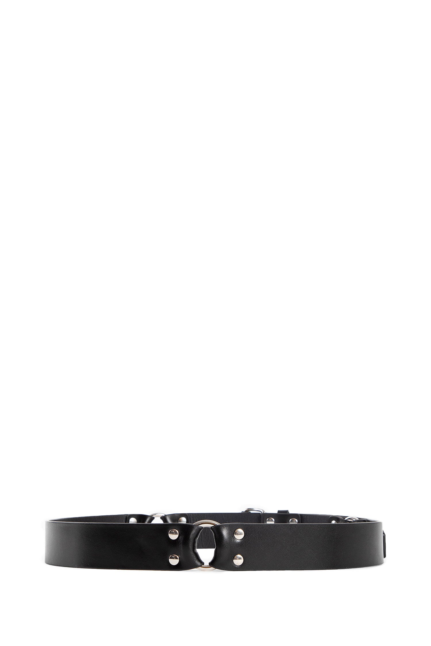 ANN DEMEULEMEESTER UNISEX BLACK BELTS