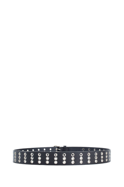 ANN DEMEULEMEESTER UNISEX BLACK BELTS