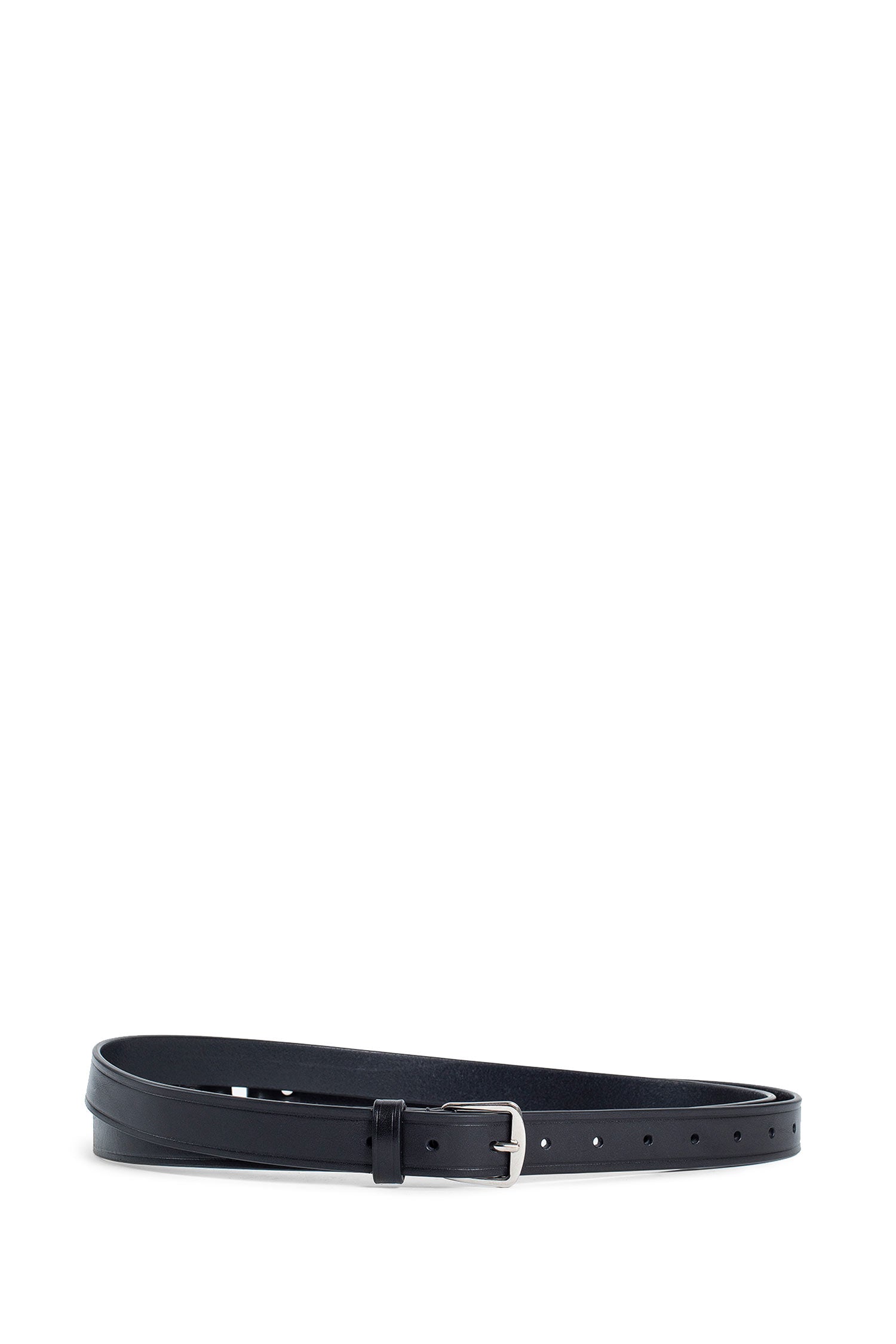 ANN DEMEULEMEESTER UNISEX BLACK BELTS