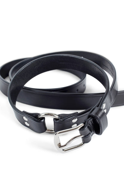 ANN DEMEULEMEESTER UNISEX BLACK BELTS