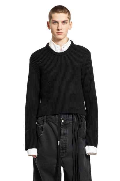 Antonioli ANN DEMEULEMEESTER MAN BLACK KNITWEAR