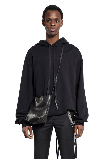 ANN DEMEULEMEESTER MAN BLACK SWEATSHIRTS