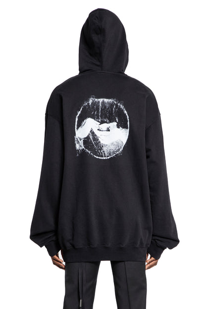 ANN DEMEULEMEESTER MAN BLACK SWEATSHIRTS