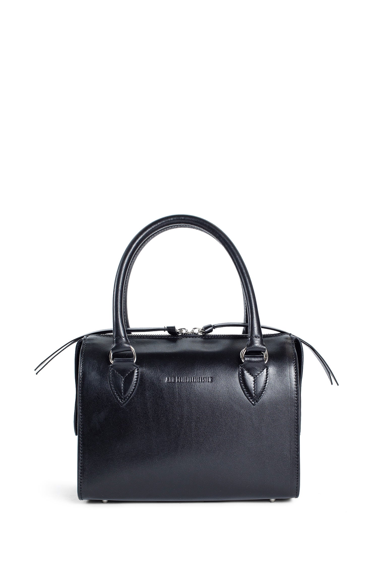 ANN DEMEULEMEESTER UNISEX BLACK TOP HANDLE BAGS