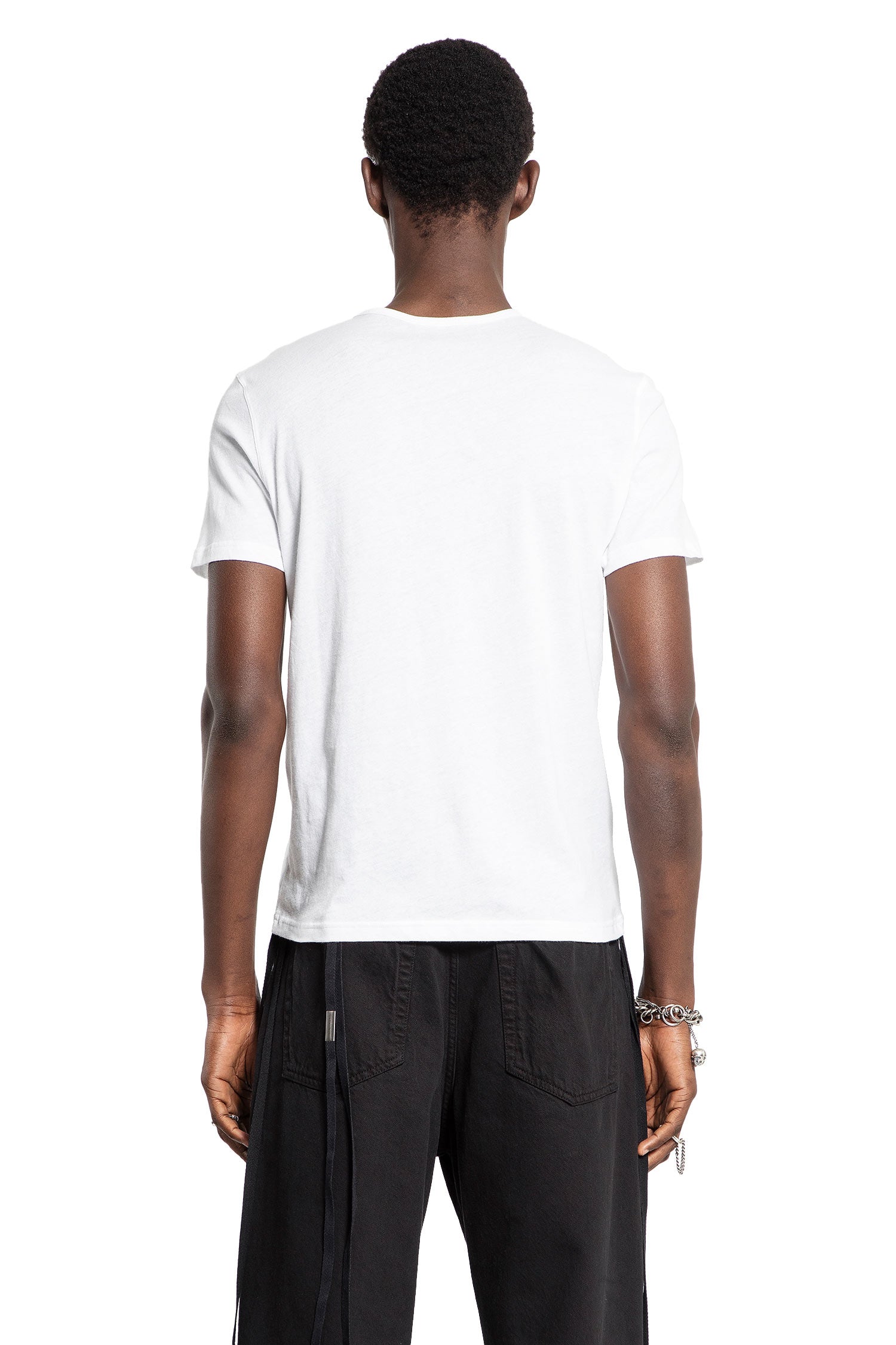 ANN DEMEULEMEESTER MAN WHITE T-SHIRTS & TANK TOPS