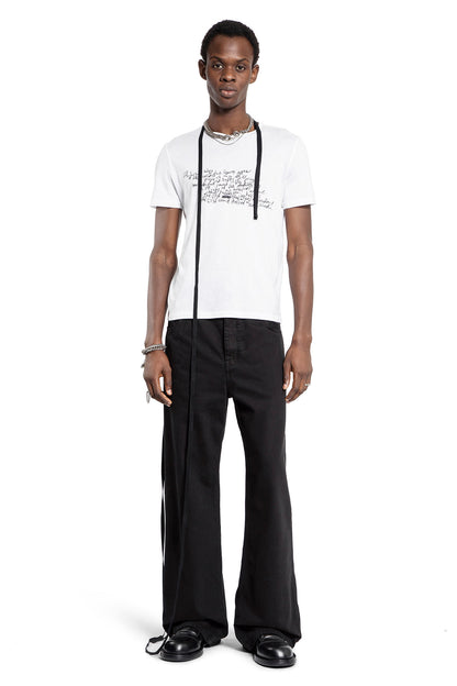 ANN DEMEULEMEESTER MAN WHITE T-SHIRTS & TANK TOPS