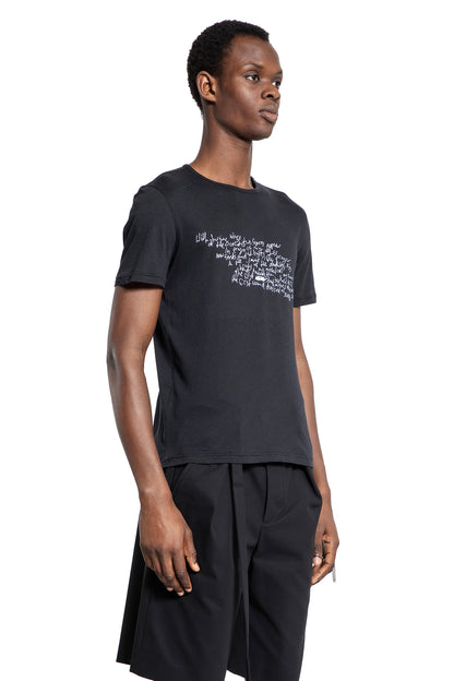 ANN DEMEULEMEESTER MAN BLACK T-SHIRTS & TANK TOPS