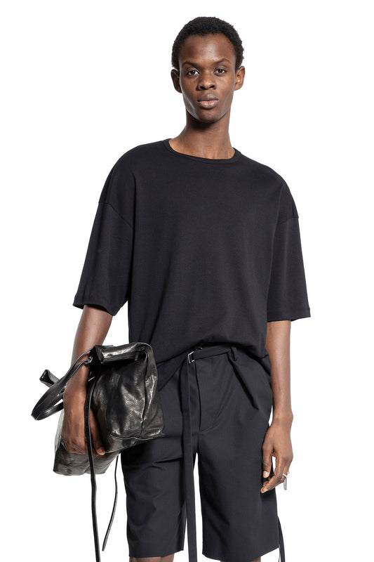 ANN DEMEULEMEESTER MAN BLACK T-SHIRTS & TANK TOPS