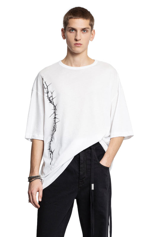 ANN DEMEULEMEESTER MAN WHITE T-SHIRTS & TANK TOPS