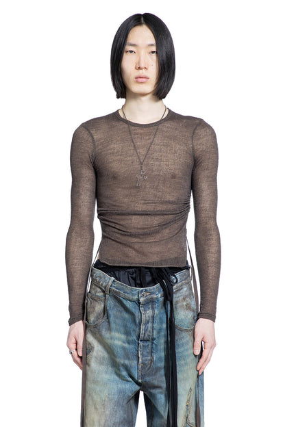 Brando Wrinkled Long Sleeve Crop Top