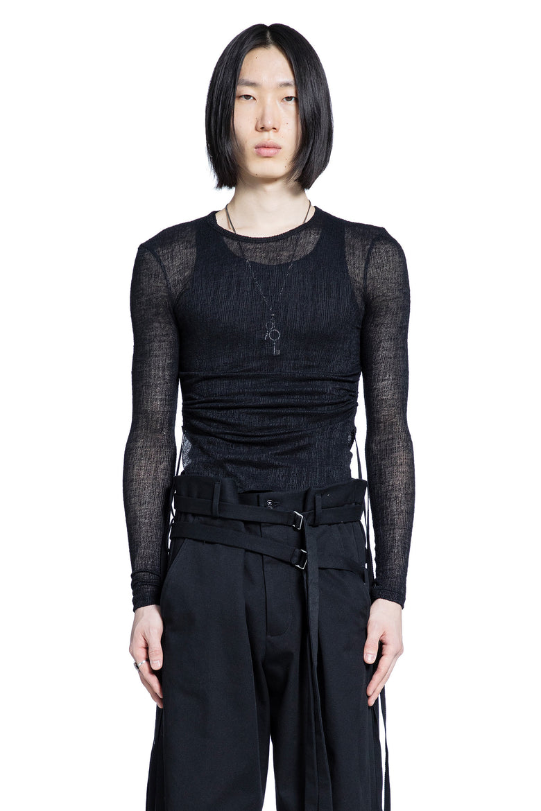 Brando Wrinkled Long Sleeve Crop Top