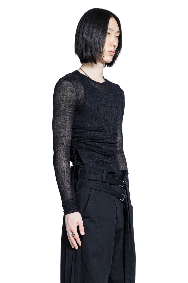 Brando Wrinkled Long Sleeve Crop Top