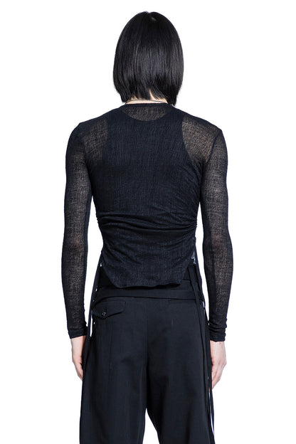 Brando Wrinkled Long Sleeve Crop Top