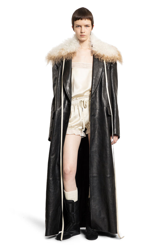 ANN DEMEULEMEESTER WOMAN BLACK COATS