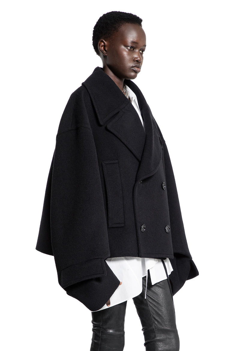 ANN DEMEULEMEESTER WOMAN BLACK JACKETS