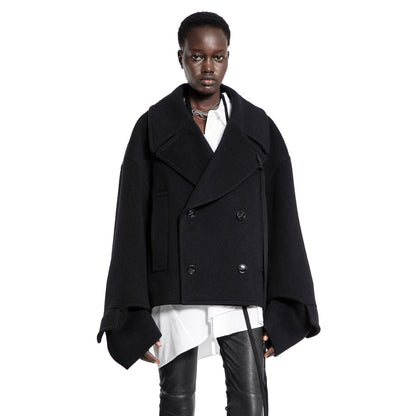 ANN DEMEULEMEESTER WOMAN BLACK JACKETS