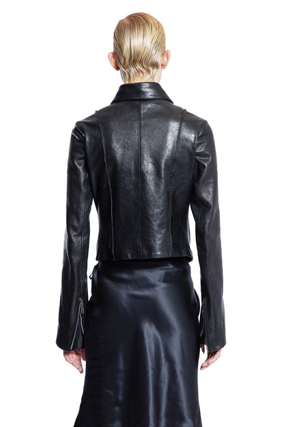 ANN DEMEULEMEESTER WOMAN BLACK JACKETS