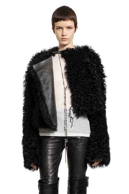 ANN DEMEULEMEESTER WOMAN BLACK JACKETS