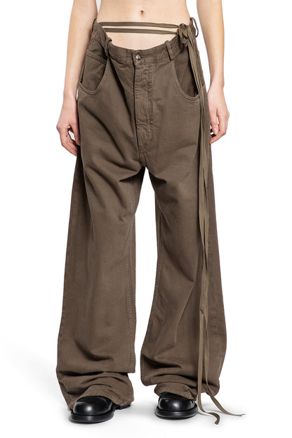 ANN DEMEULEMEESTER WOMAN GREY JEANS