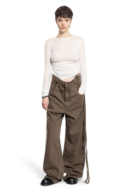 ANN DEMEULEMEESTER WOMAN GREY JEANS