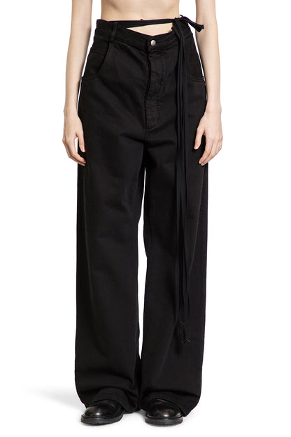 ANN DEMEULEMEESTER WOMAN BLACK JEANS